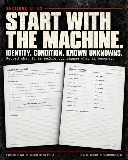Workshop Ledger - Print Edition + PDF