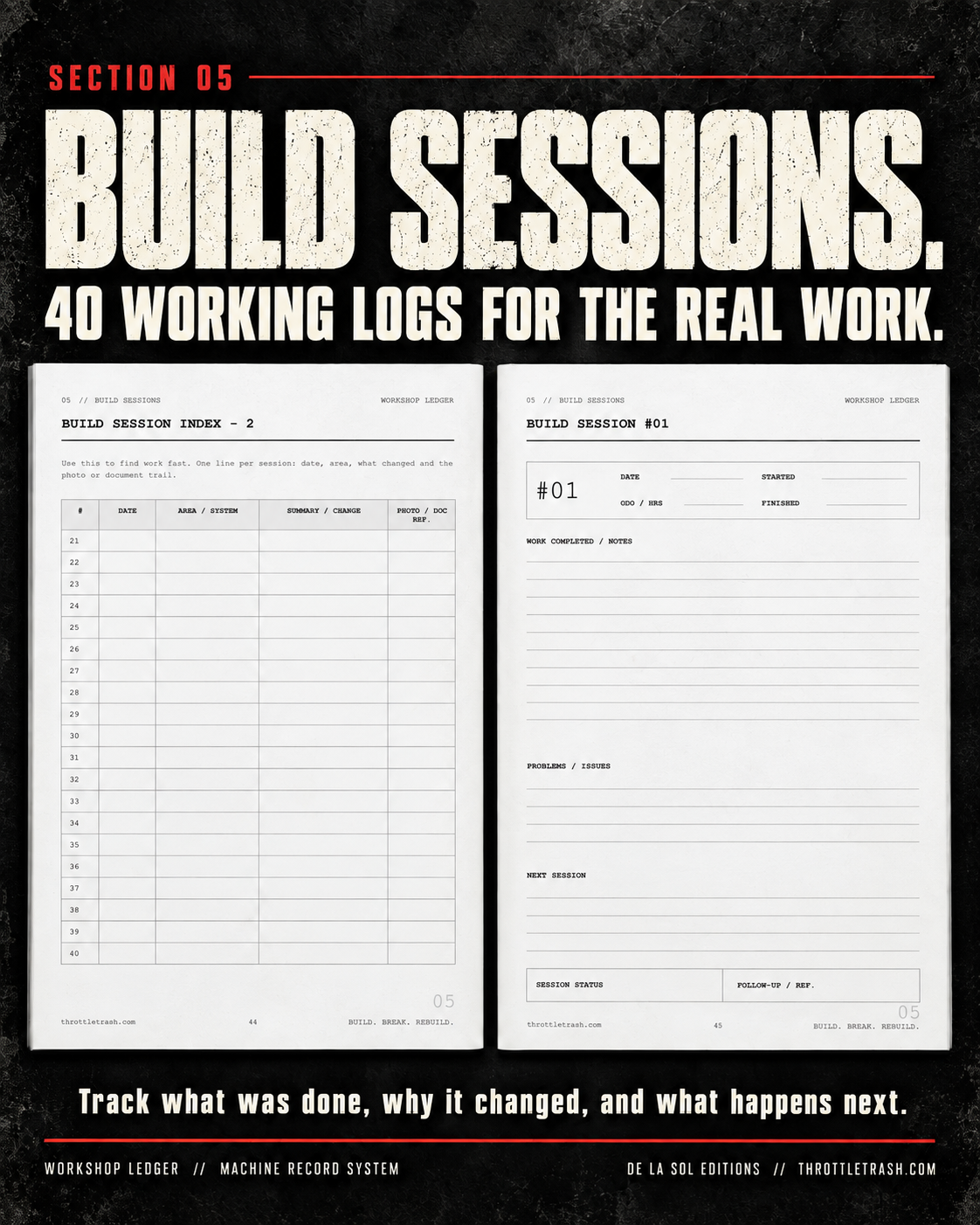 Workshop Ledger - Print Edition + PDF