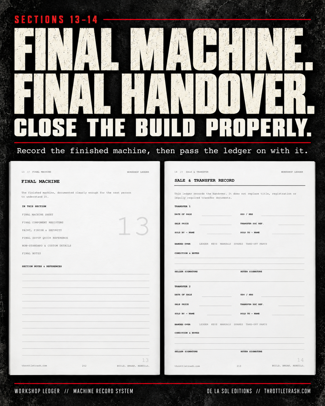 Workshop Ledger - Print Edition + PDF