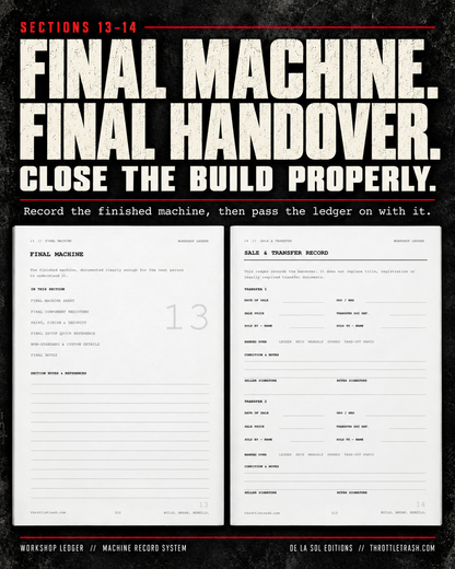 Workshop Ledger - Print Edition + PDF