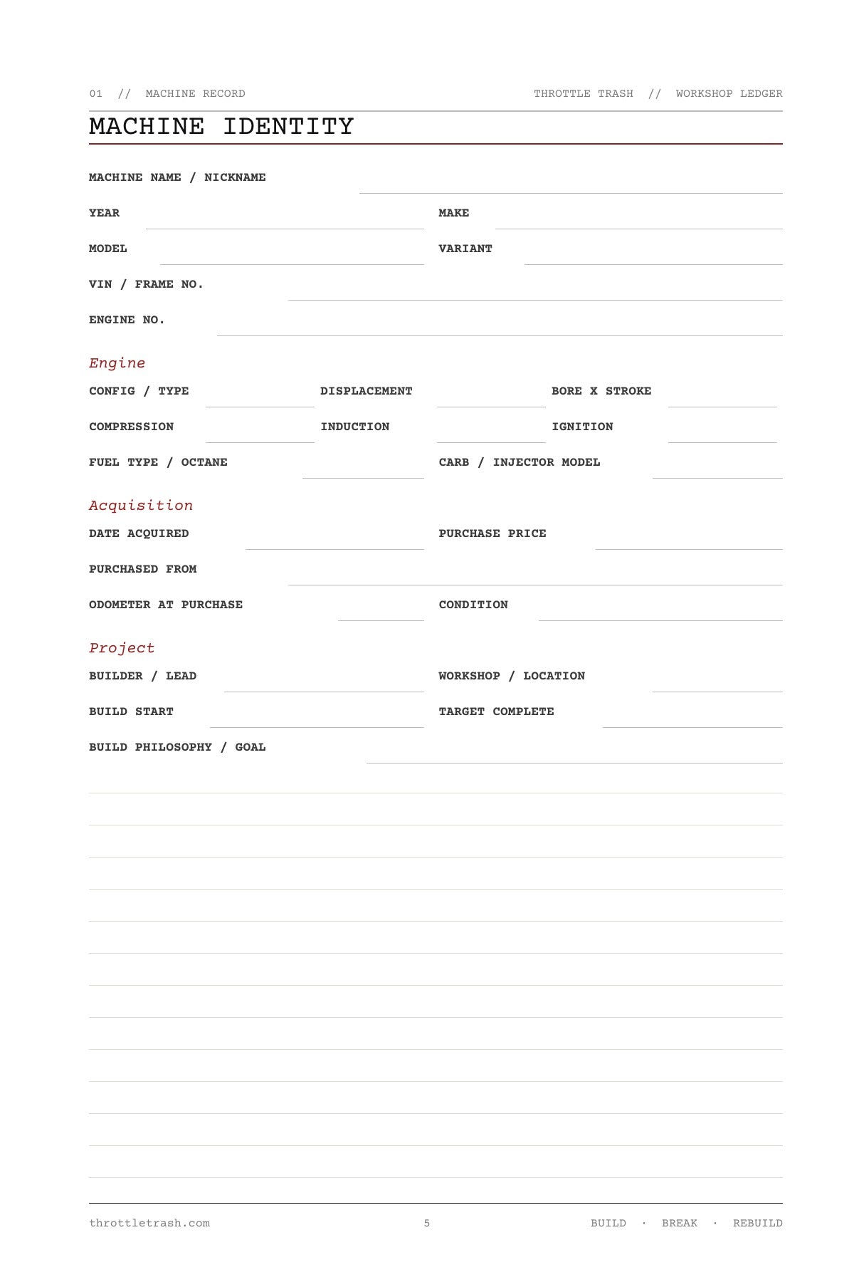 Machine Identity — document your build from day one