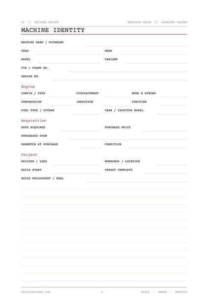 Machine Identity — document your build from day one