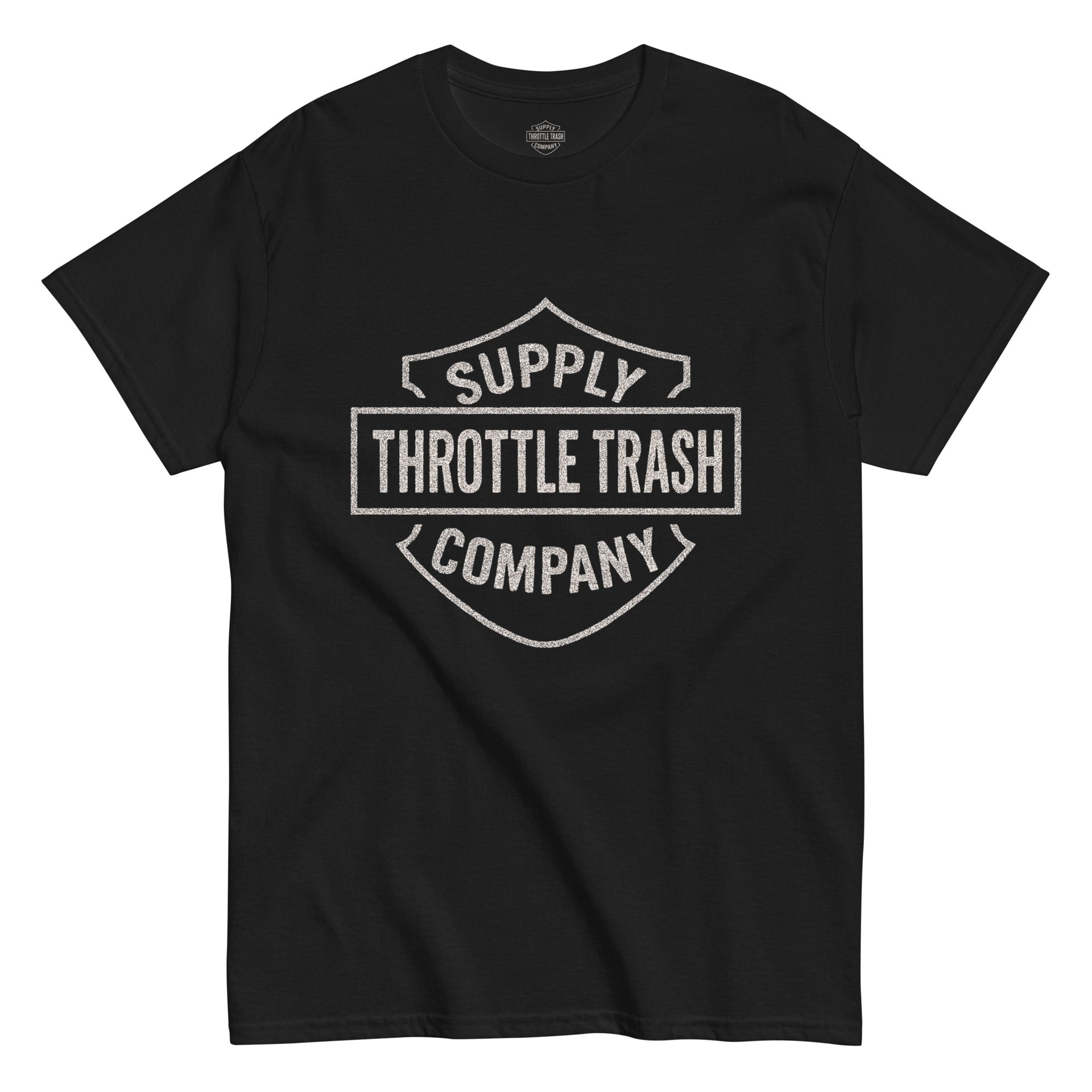 Bar \u0026 Shield tee – Throttle Trash Supply Co., image size:1920x1920