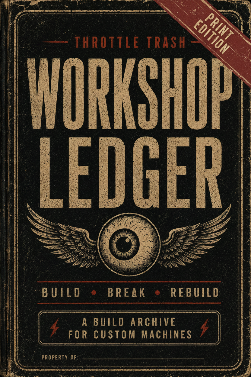 Workshop Ledger — Machine Record System for Custom Builders | Throttle Trash Supply Co.